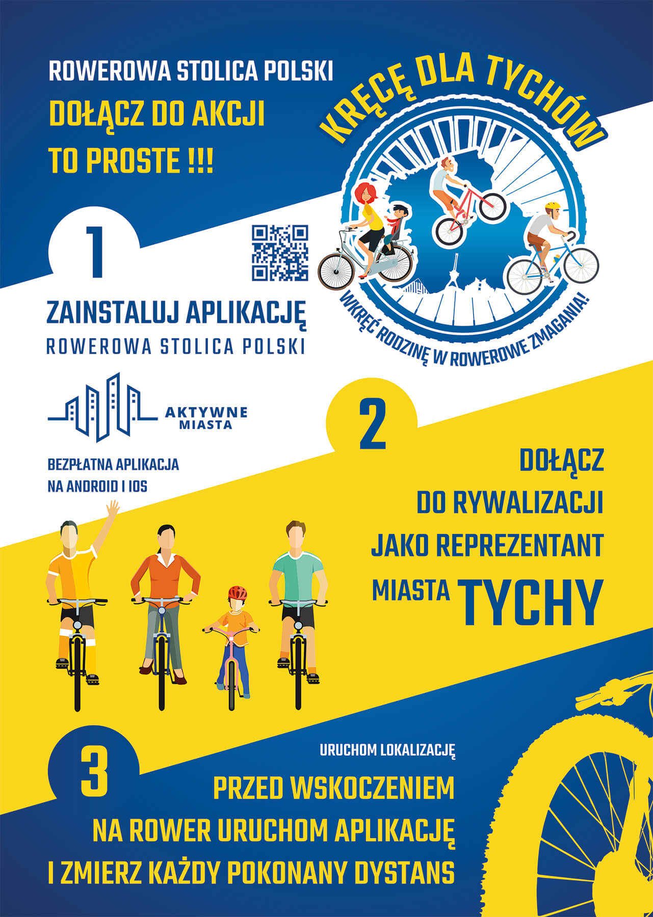 Plakat Tychy Rowerową Stolicą Polski